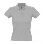 Рубашка поло женская PEOPLE 210, серый меланж