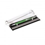 Шариковая ручка, Cardin, нажимной мех-м,корпус-алюминий, матовый, отд.-гравировка, зеленый/хром, в упаковке