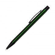 Шариковая ручка, Colt, нажимной мех-м,корпус-алюминий,отделка-детали с черным покрытием, зеленый