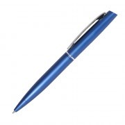 Шариковая ручка, Maestro, поворотный мех-м,корпус-алюминий, матовый, отд-хром, синий