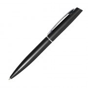 Шариковая ручка, Maestro, поворотный мех-м,корпус-алюминий, матовый, отд-хром, черный