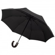 Складной зонт Wood classic, черный