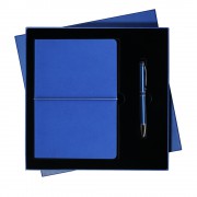 Подарочный набор Portobello/Summer Time синий (Ежедневник недат А5, Ручка)
