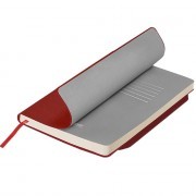 Ежедневник недатированный, Portobello Trend, Monte, 145х210, 256 стр, красный/серый, гибкая обложка